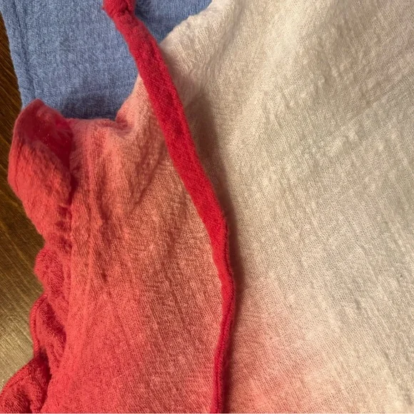 Feeling Festive Red, White and Blue Ombre Ruffle Top - Picture 4 of 7